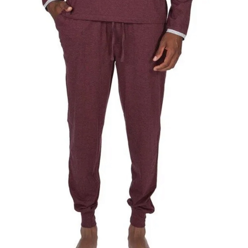 UNSIMPLY STITCHED Joggers Burgundy Pull On Size Medium